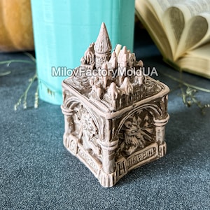 Magic castle silicone mold - Wizard school candle mold - Silicone mold unique