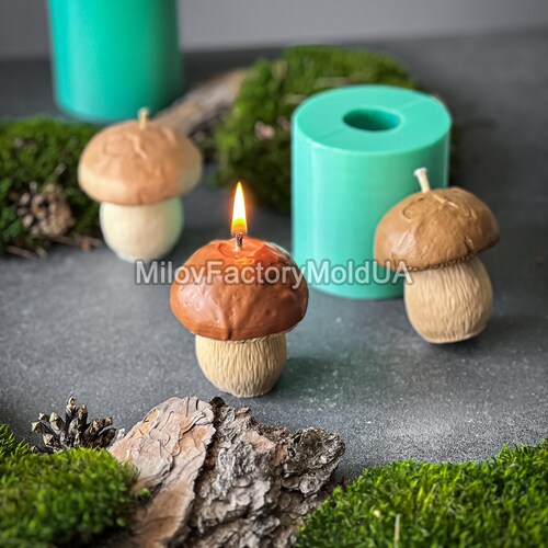 Penny bun mushroom mold silicone - Candle mold mushroom penny bun - Gypsum silicone mold mushroom Penny bun soap mold - DIY candle mold