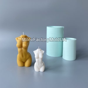 3d woman torso  silicone mold - Woman statuette mold - Woman Body Candle Mold - Female Body Candle Mold - Mold for concrete female torso