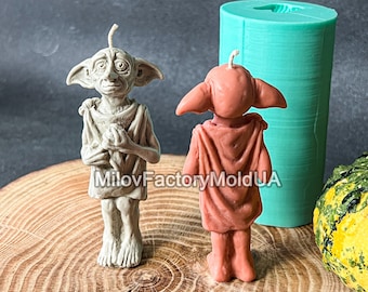 Silicone mold Magic Home Elf Silicone Mold For Candle - Magic Elf Mold - Silicone Mold - Witchy Molds Resin mold Fondant mold Chocolate mold