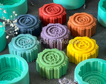 Chakras molds set - Candle chakras mold silicone - Soap chakras mold - Esoteric candles soap silicone mold - DIY meditation candles