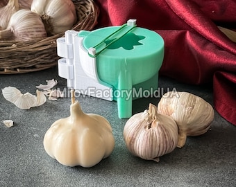 3D Garlic silicone mold - Garlic candle mold - Garlic soap mold silicone - Silicone mold for concrete decor garlic