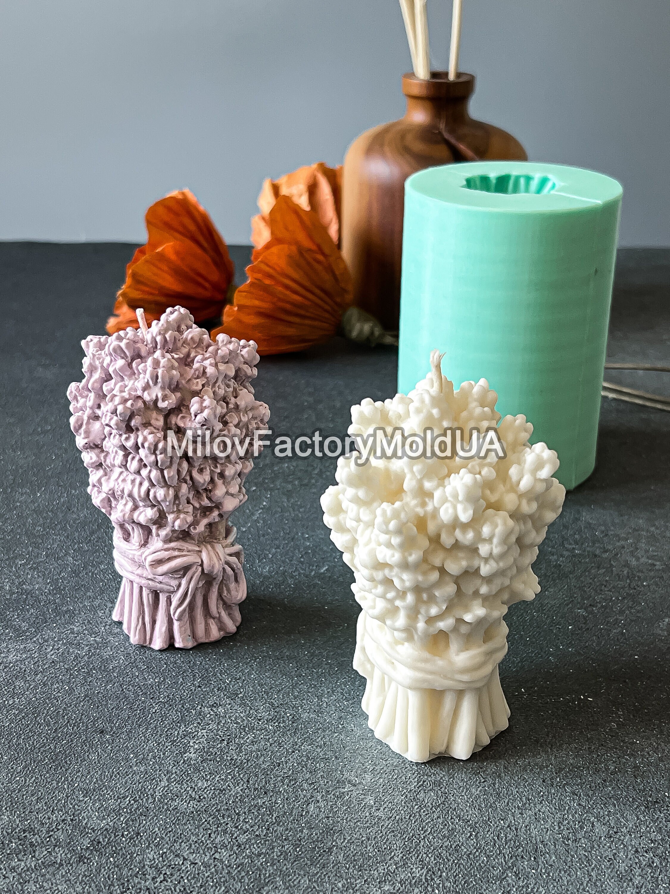 Silicone Mold Rose Flower used with Resin Clay Hot Glue Metal