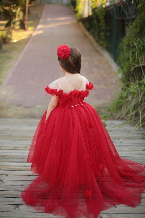 Vestido rojo para niños sin rojo bebé - Etsy México