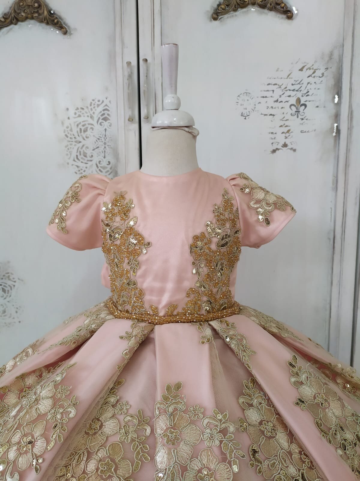 Baby ball gown royal baby gown baby girl dress blush pink Etsy