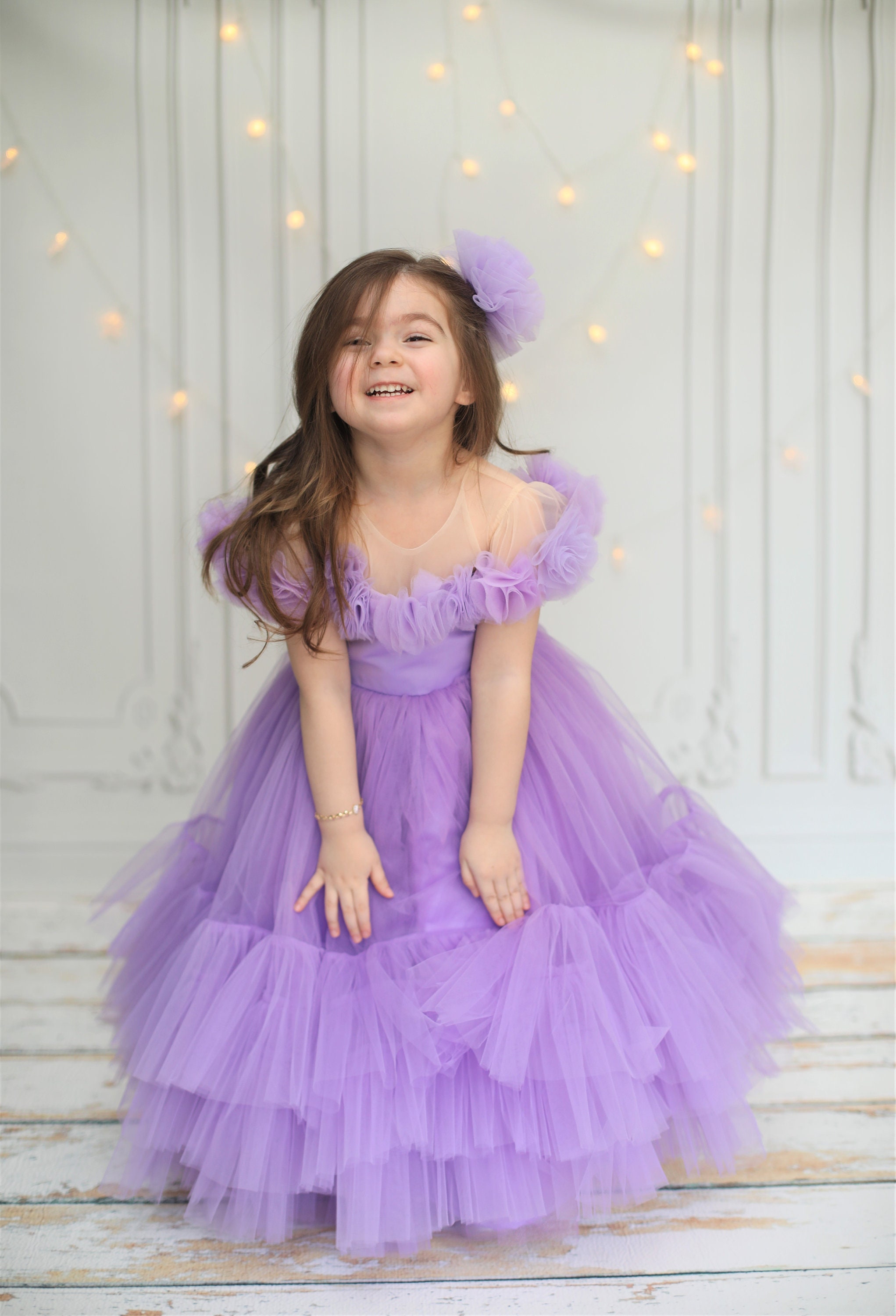 lilac toddler dress