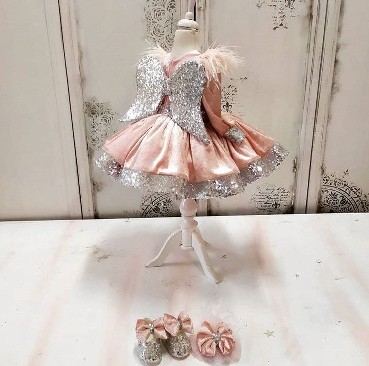 Baby Girl Angel Dress Baby Dress for Special Occasion Etsy