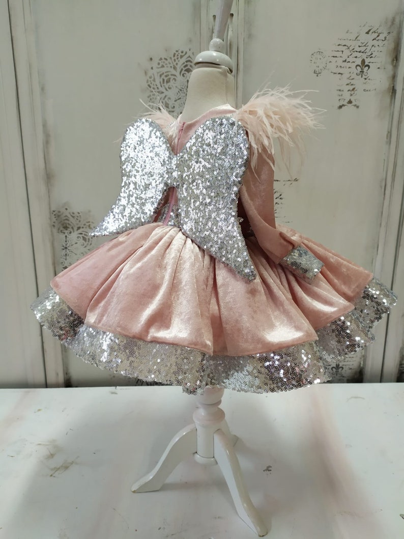 Baby Girl Angel Dress Baby Dress for Special Occasion Etsy