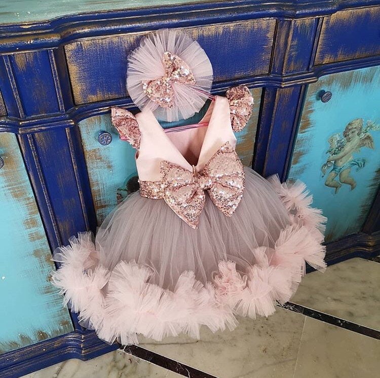 Ballerina Pink Baby Dress Rose Baby Dress Lavender Toddler Etsy