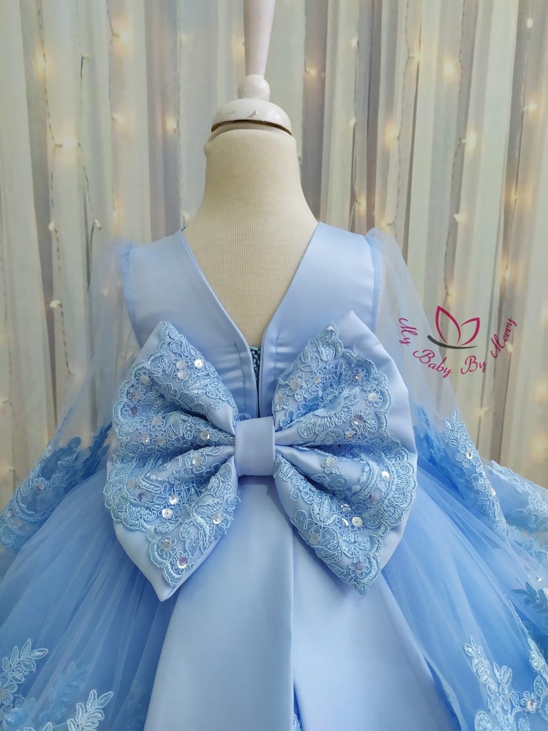 Ballerina sky blue baby dress blue baby dress sky blue Etsy