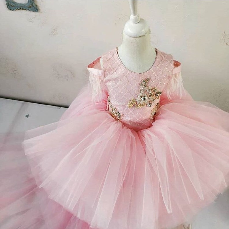 Baby Girl Dress for Special Occasion Shiny Princess Gown Etsy