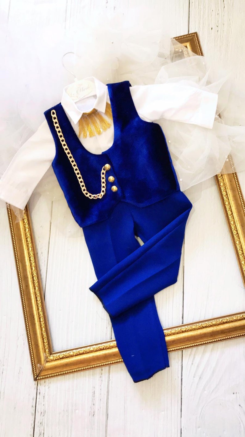Baby Boy Suit Velvet Toddler Suit Baby Boy Birthday Dress Etsy