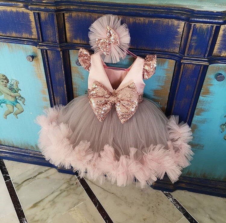 Ballerina Pink Baby Dress Rose Baby Dress Lavender Toddler Etsy
