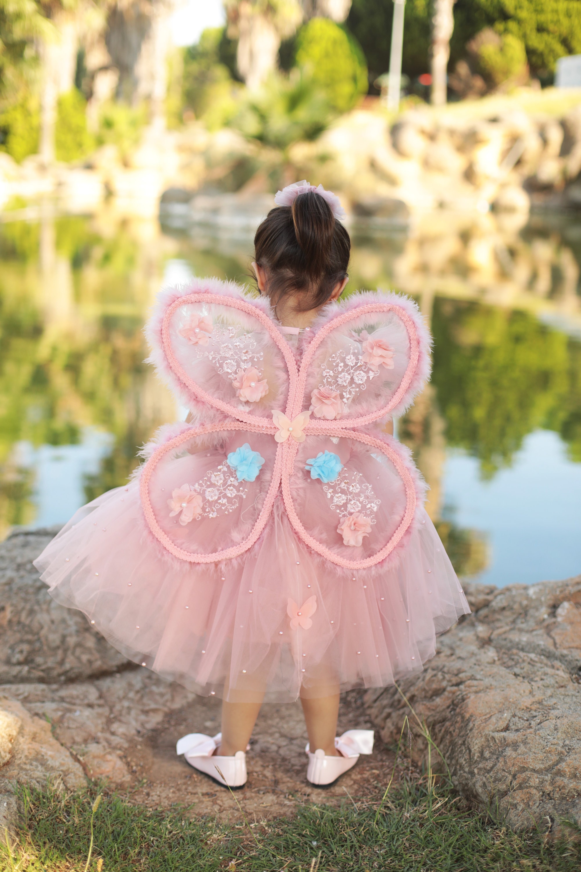 Butterfly Dress for Baby Girl Toddler Blush Wedding Baby Etsy