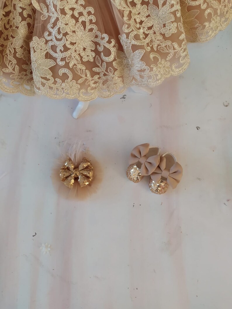 Golden Dress for Baby Girl First Baby Dress Fast Shipping Etsy