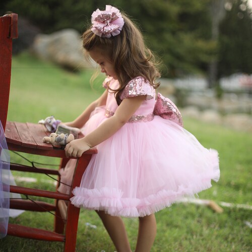 Blush Baby Girl Dress Blush Pink Tutu Dress for Kids Pink Etsy