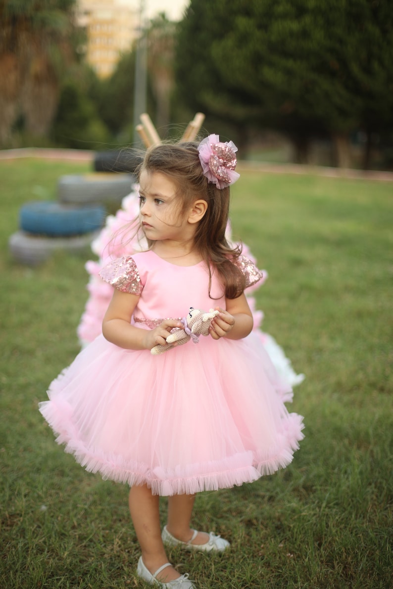 Blush Baby Girl Dress Blush Pink Tutu Dress for Kids Pink Etsy