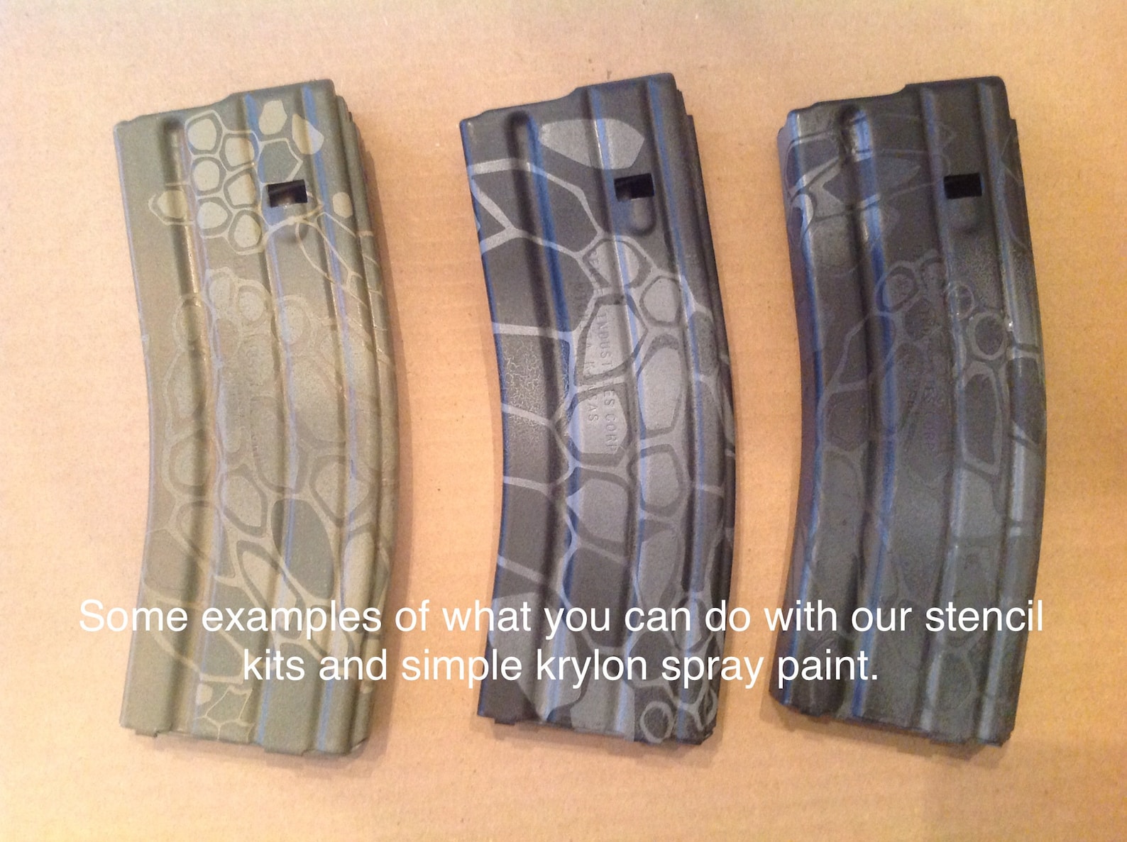 Cryptic Reptile Camo Stencil Pack for Duracoat, Cerakote, Spray Paint ...
