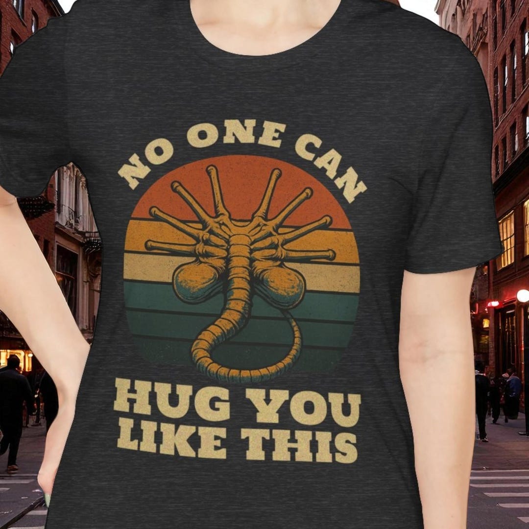 Funny Alien Facehugger Shirt, Retro Vintage Sci-fi Horror T-shirt ...