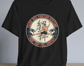 ブラッドスポーツ映画Tシャツ、フランク・ダックス・ファイティングシステムズ、格闘技Tシャツ