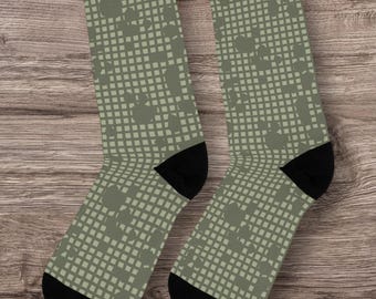 Calcetines, Calcetines de camuflaje Desert Night, Veteranos militares, Camuflaje del DNC, Escudo del desierto, Tormenta del desierto, Camuflaje vintage, Entusiastas tácticos, Desierto