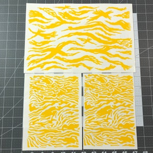 Vietnam Tiger Stripe Camo Stencil: Duracoat, Cerakote, Gunkote
