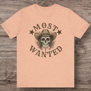 カウガール・モスト・ウォンテッドTシャツ、女性用コットンTシャツ、友人への楽しいギフト、独身パーティー、ホットガールシャツ、ウェスタン風装飾