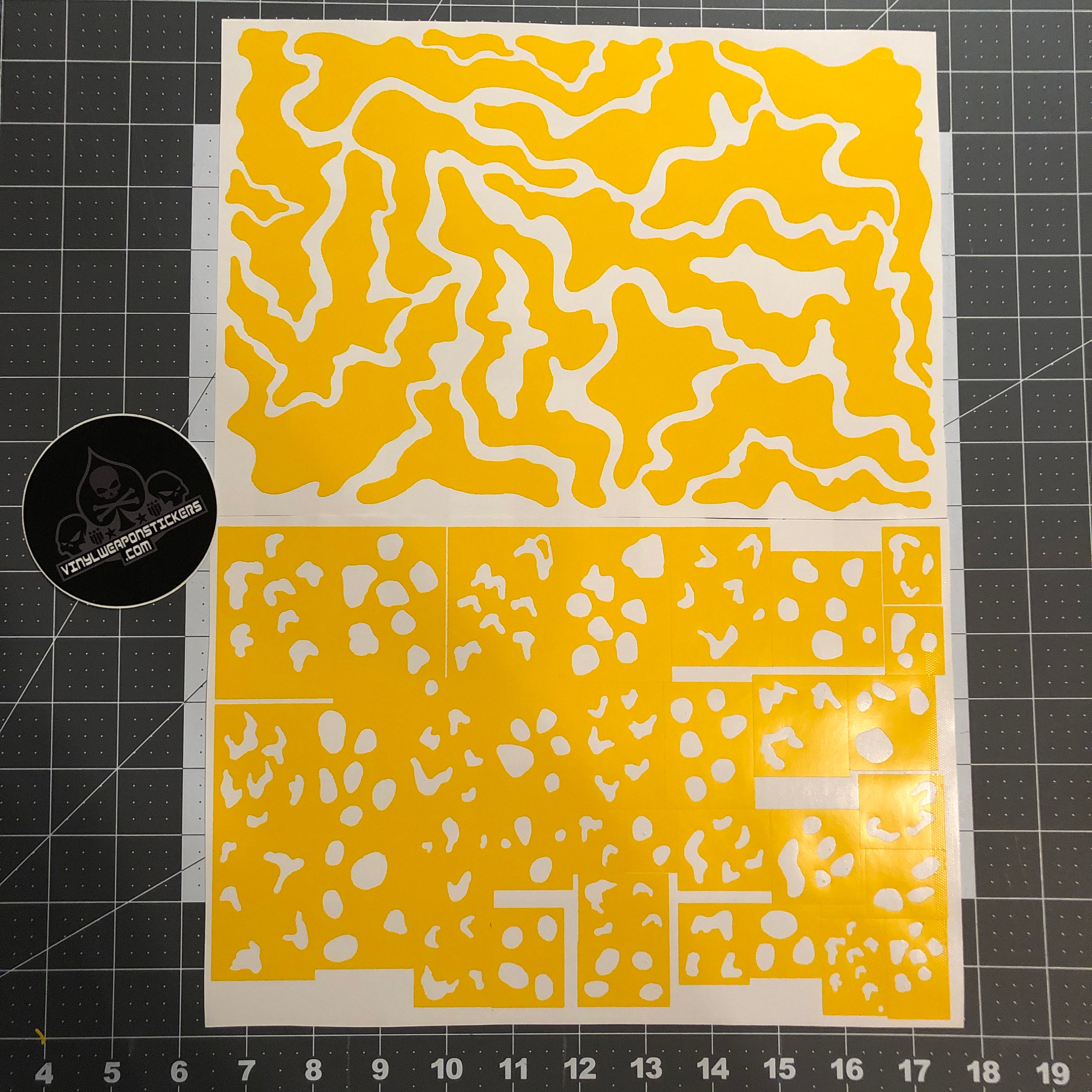 Chocolate Chip Desert Camo Stencil Pack for Duracoat Etsy