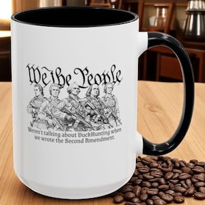 We The People Mug: Patriotic 2nd Amendment Gift for Veterans