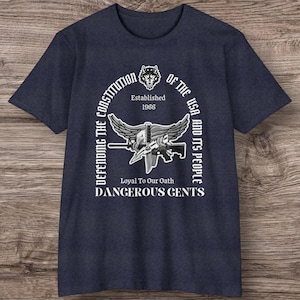 Dangerous Gents Tactical T-Shirt: SWAT Oath - Action Hero Style