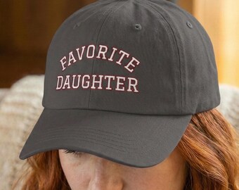 Favorite Daughter Dad Cap | Vintage Varsity Embroidered | Gift for Her
