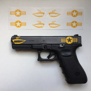 Flying Tiger Shark Teeth Stencil Pack for Glock: Air Force Roundels