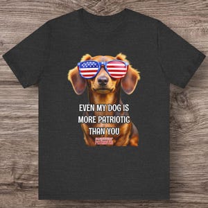 Dachshund Patriotic T-Shirt: Funny Dog Mom Tee