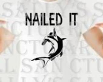 Nailed It! Hammerhead- Shark Week! SVG - Digital File for Cricut/Silhouette DIY SHARK Week Gear!