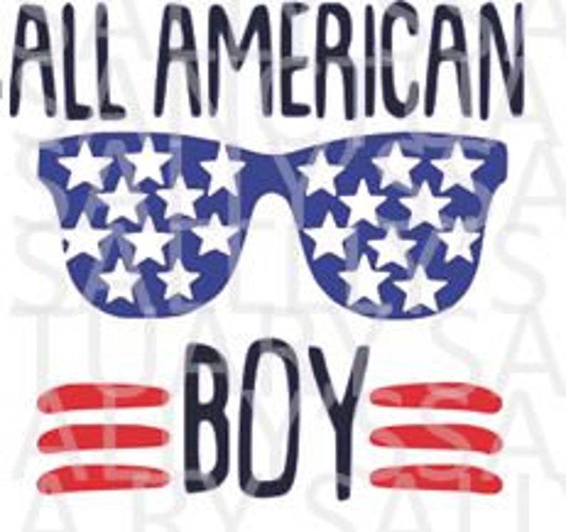 All American Boy Fourth of July SVG for Cricut/Silhouette ...