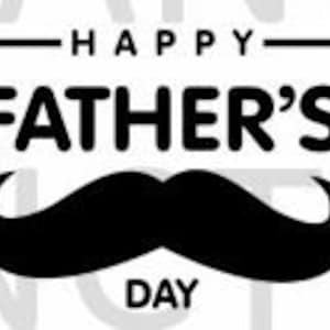 First Father&#39;s Day with mustache SVG for Cricut/Silhouette