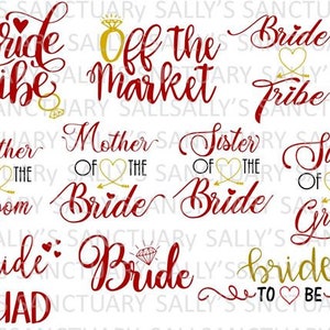 Mooie bruidsbundel SVG-bundel! SVG voor Cricut/silhouet
