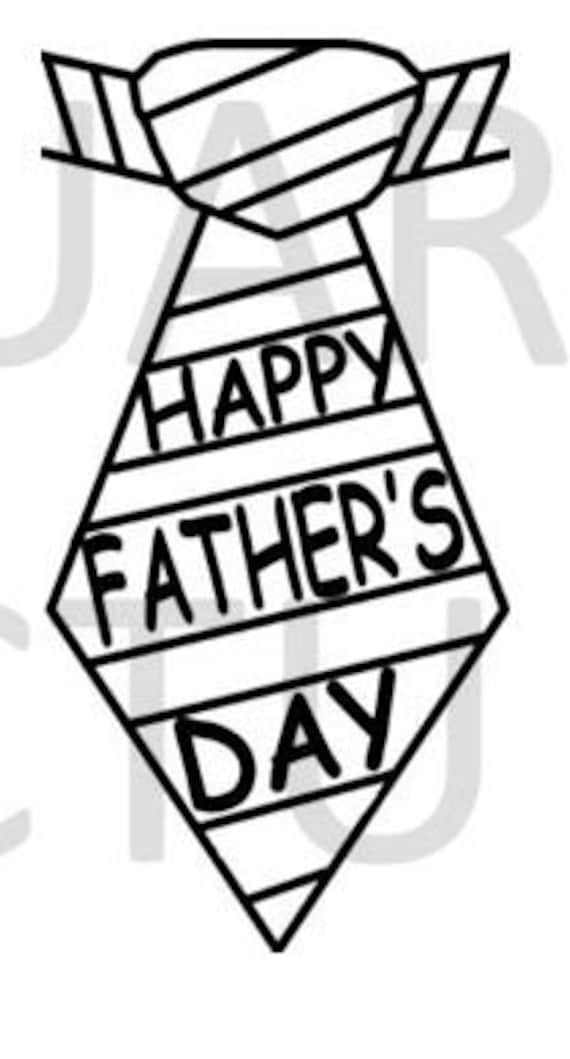 Happy Father's Day tie SVG for Cricut/Silhouette | Etsy
