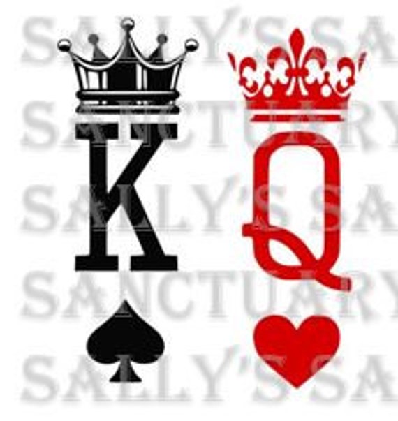 Download Queen Of Hearts And King Valentine Svg For Diy Etsy Yellowimages Mockups