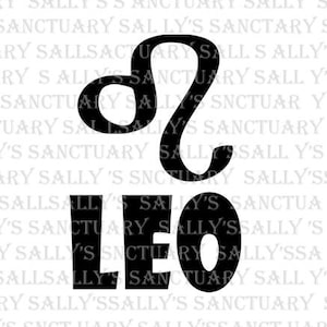 LEO! Zodiac Astrology SVG for Cricut/Silhouette- DIY