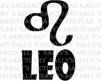 LEO! Zodiac Astrology SVG for Cricut/Silhouette- DIY