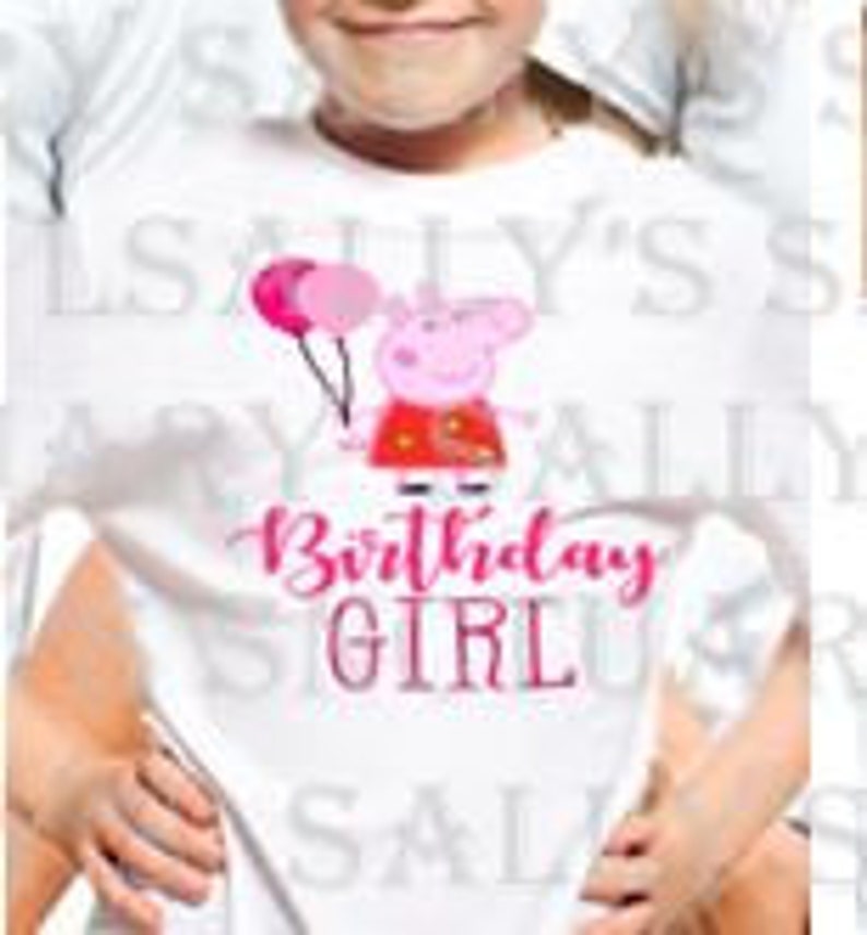 Download Birthday Girl Peppa Pig Family Bundle SVG for | Etsy