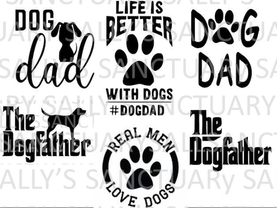 Download Dog Dad Father S Day Bundle Svg For Cricut Silhouette Etsy