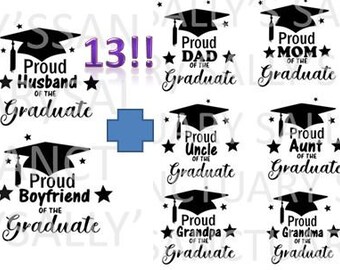 Proud Family Graduation SVG Bundle includes Niece nephew boyfriend