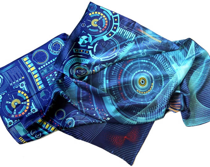 "Matrix" Silk Scarf