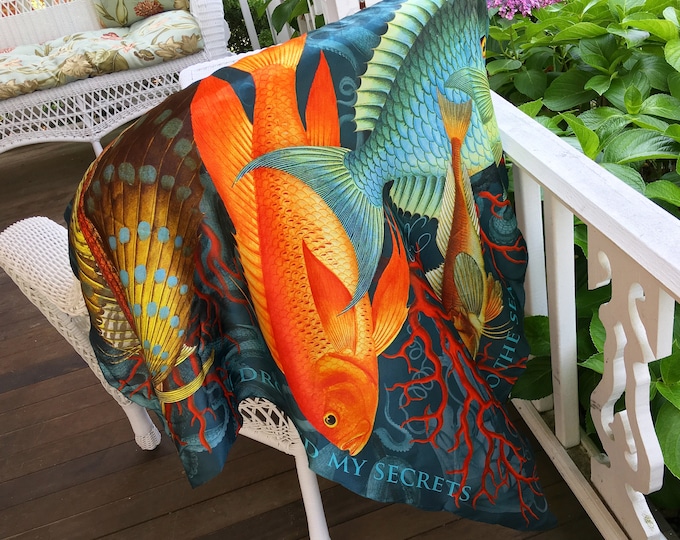 “Secrets" Silk Twill Scarf