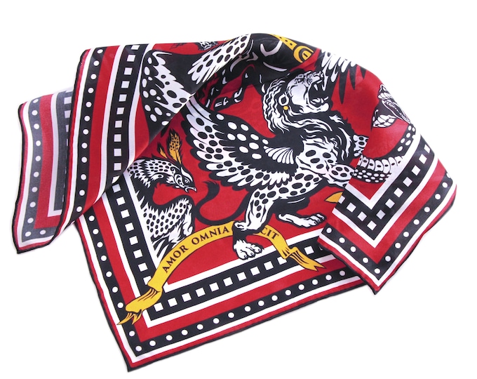 "Myth" Silk Hair / Bag Mini-Scarf