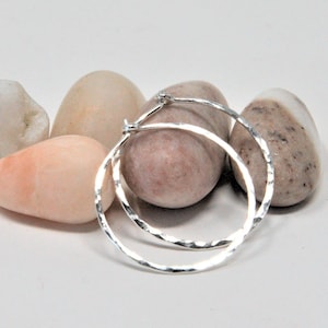 Sterling Silver 1&quot; Endless Hoop Earrings