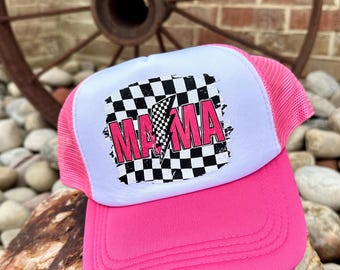 MAMA in Style Black & Pink Trucker Hat