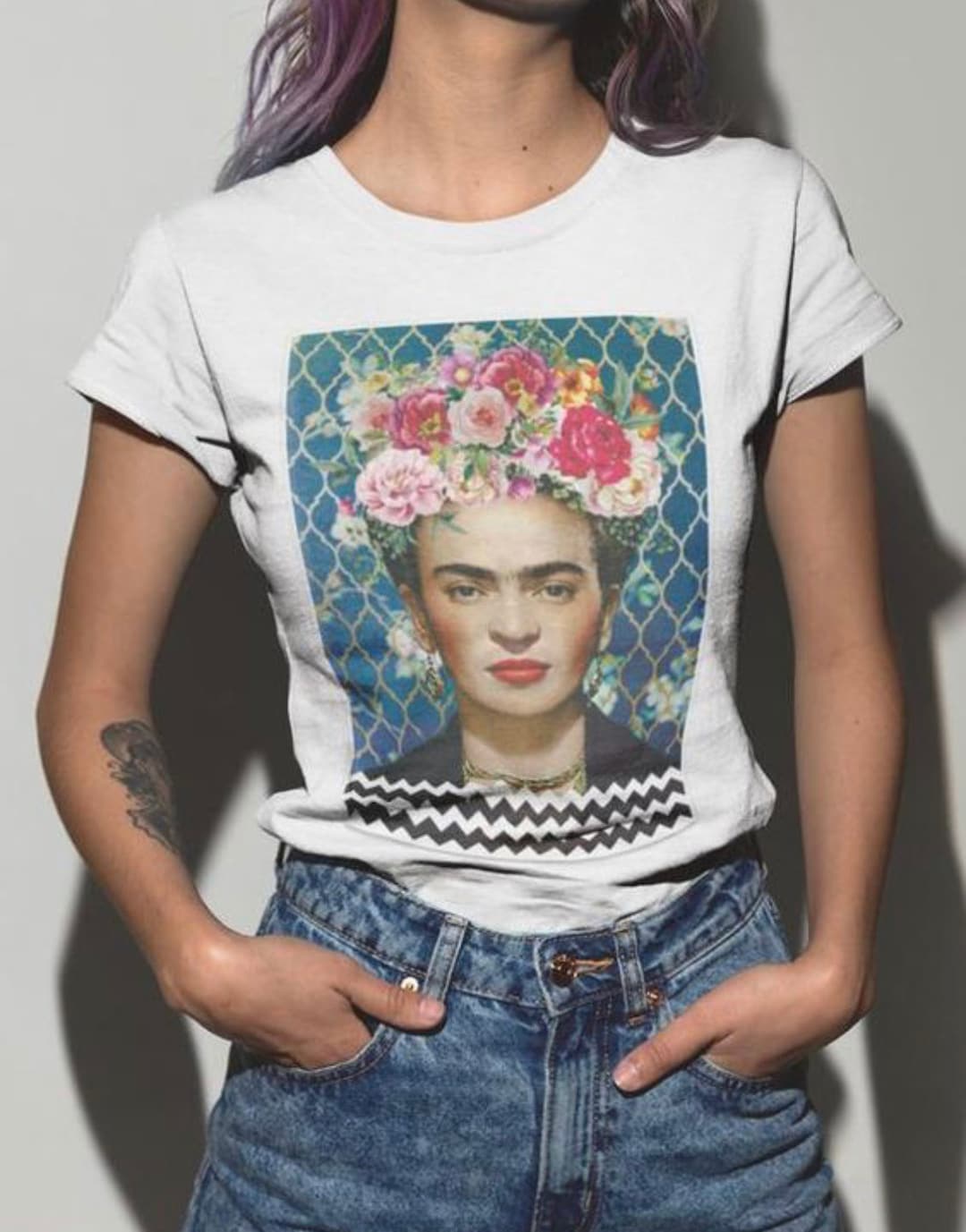 Womens T-shirt Frida Kahlo White T-shirt Art T-shirt Art - Etsy Australia